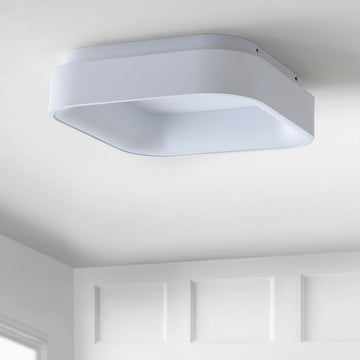 Rafael 17.7" Integrated LED Metal Flush Mount Ceiling Light - JONATHAN Y